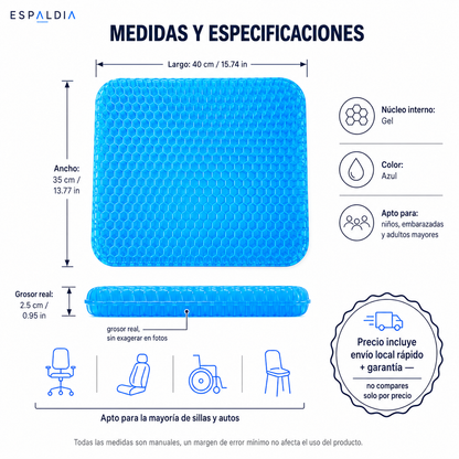 Cojín de Gel Espaldia